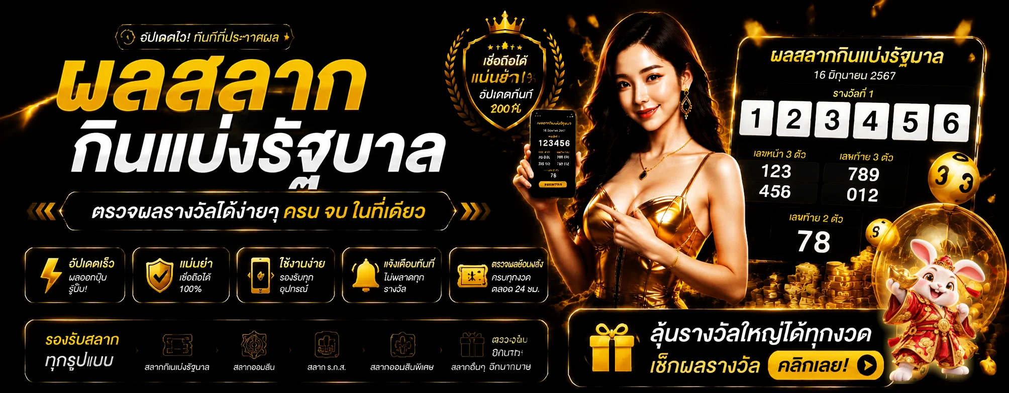 ผลสลากและผลหวยล่าสุดบน SCLASS88